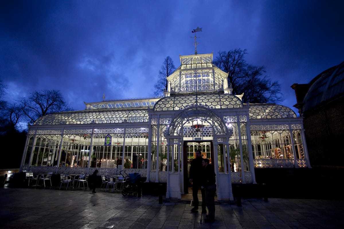 Conservatory at night