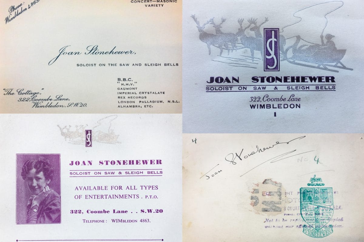 Four cards all for Joan Stonehewer