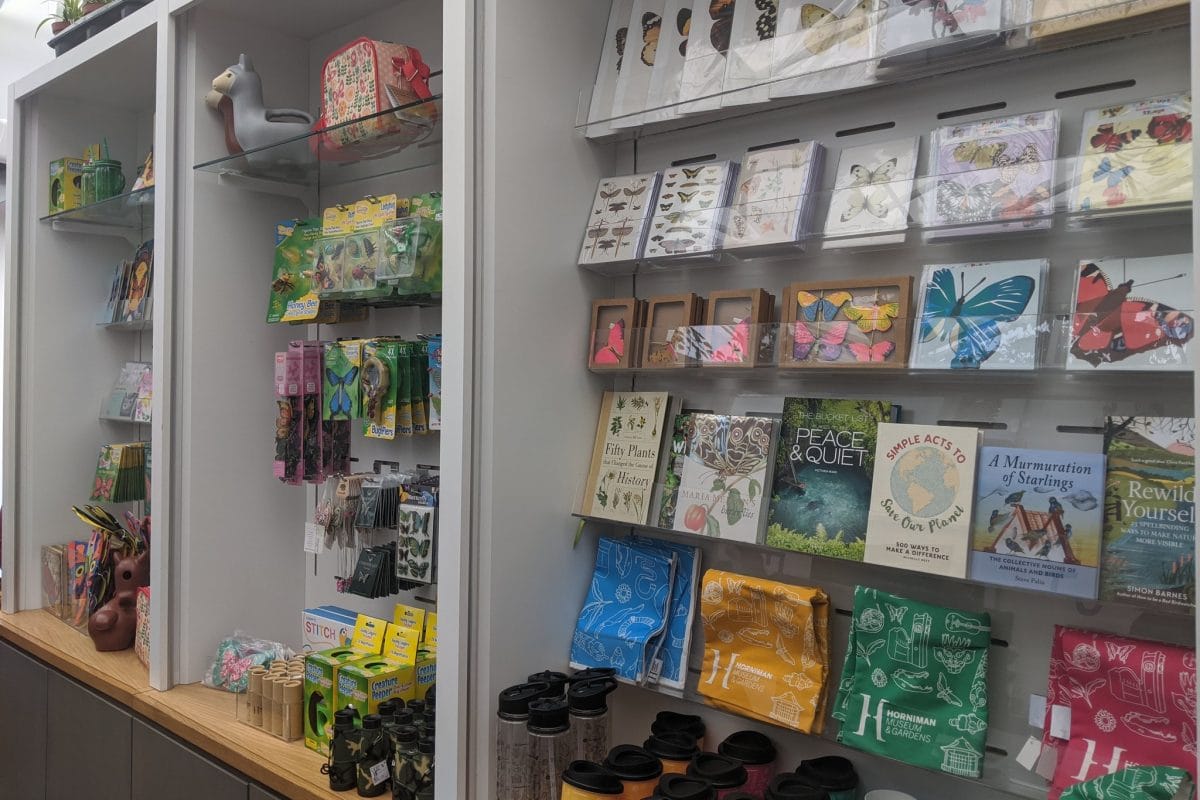 A display of goods in a Horniman shop