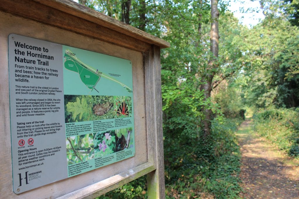 Entrance board to the Nature Trail