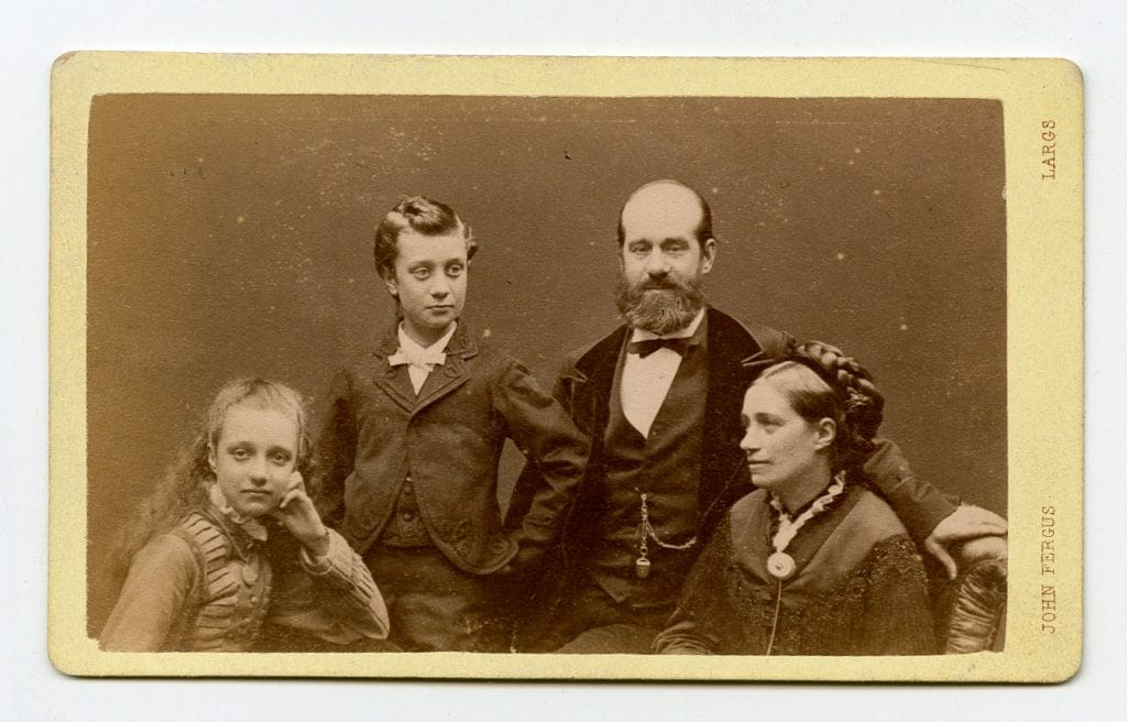 archive picture of Horniman Family - Frederick, Rebekah, Annie and Emslie