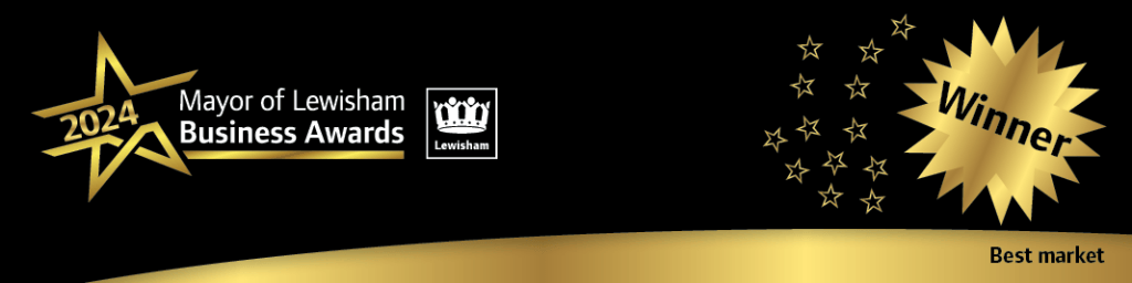 Logo for Mayor of Lewisham Business Awards and star reading 'winner' on it