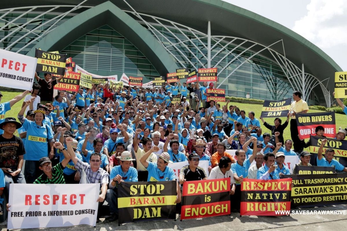 protest against the Baram Dam