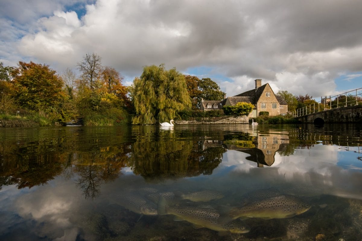A landscape photograph of a river
