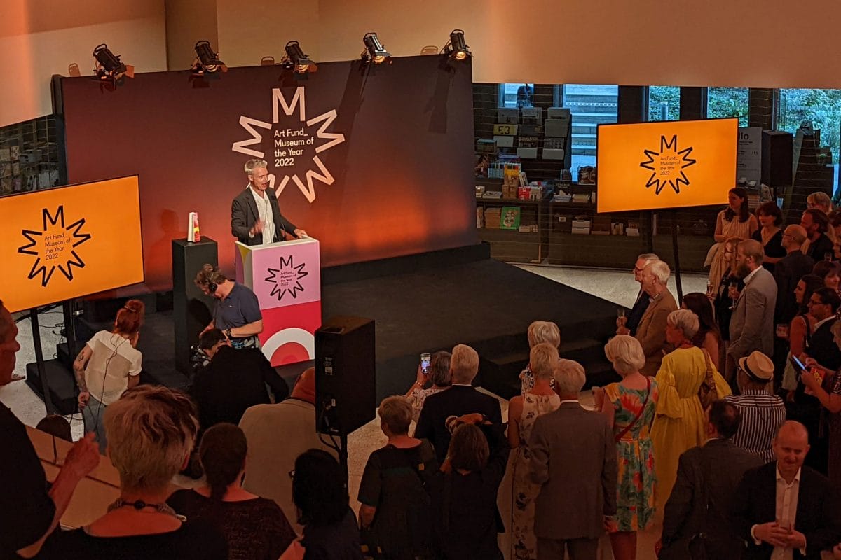 The Art Fund Museum of the year award ceremony and crowd