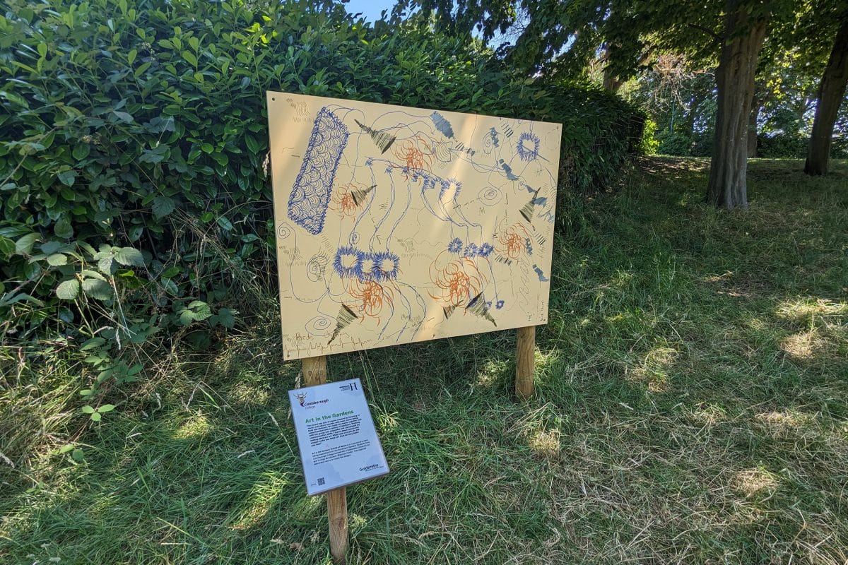 A Horniman garden art board designed by students