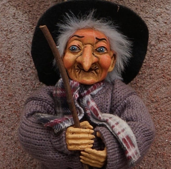 A witch figurine