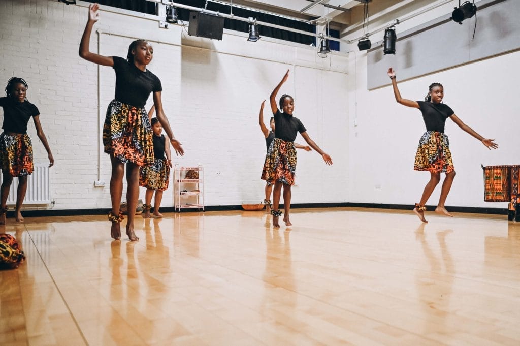 People dancing in a studio