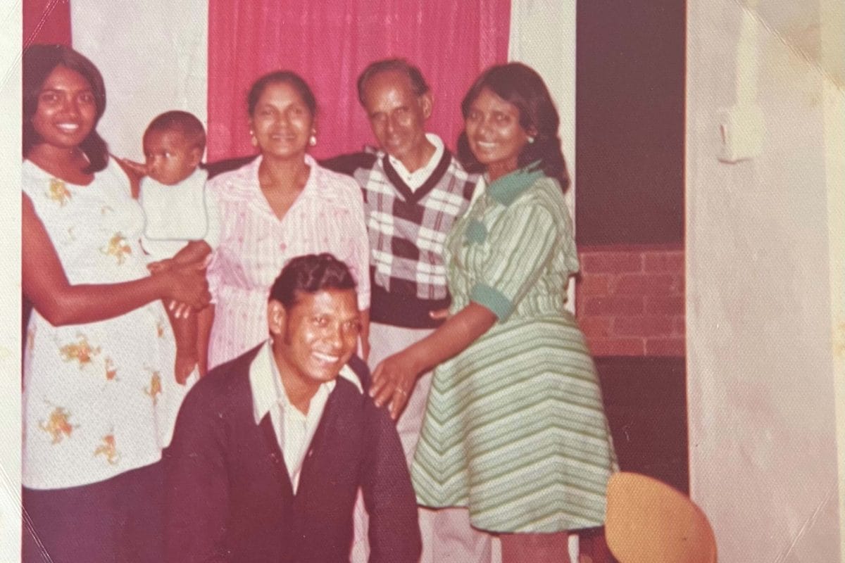 Archive photo of Courtney's great grandmother ruth violet with her siblings.