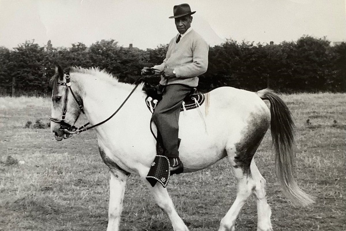 Uncle Frank riding a horse in his later years