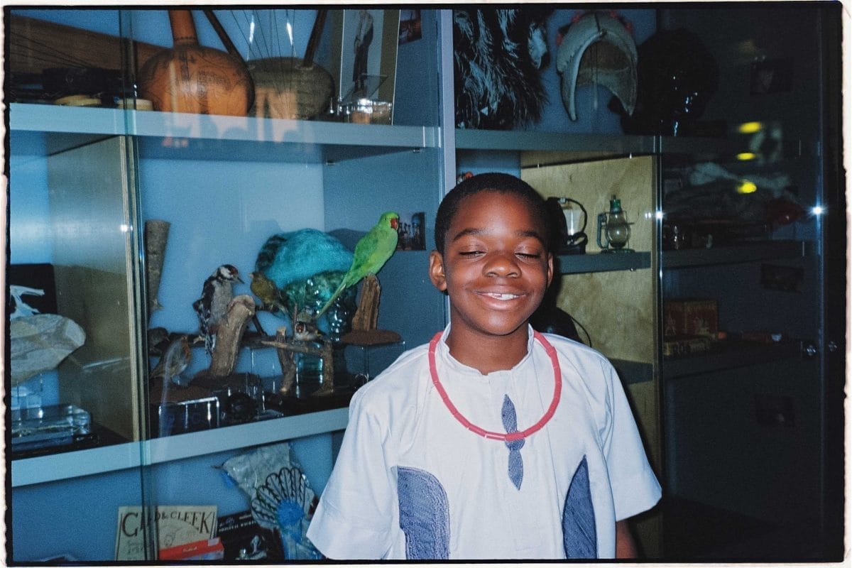 Film photo of young boy Etinosa