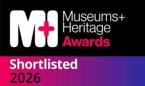 Museums and Heritage Awards shortlisted 2026 badge