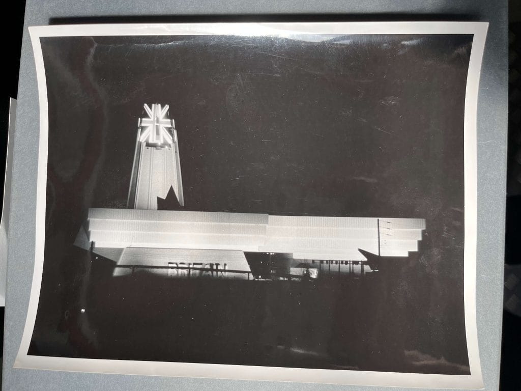Archive photo of British Pavilion at the Expo 67 International and Universal Exhibition