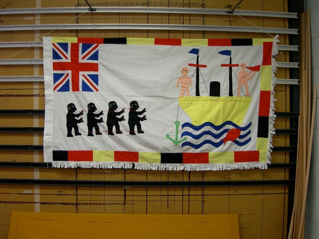 Frankaa showing captive Africans being led to a ship