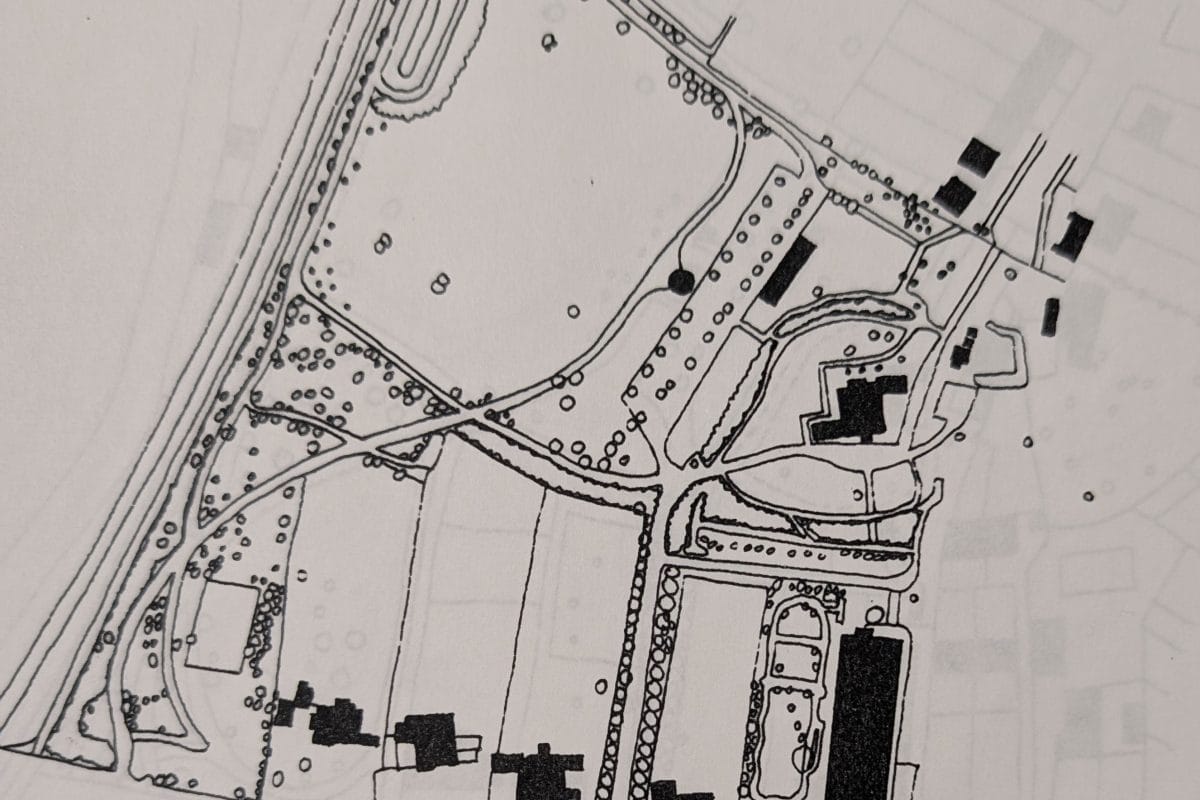 Map showing a few houses and the Horniman museum in Forest Hill