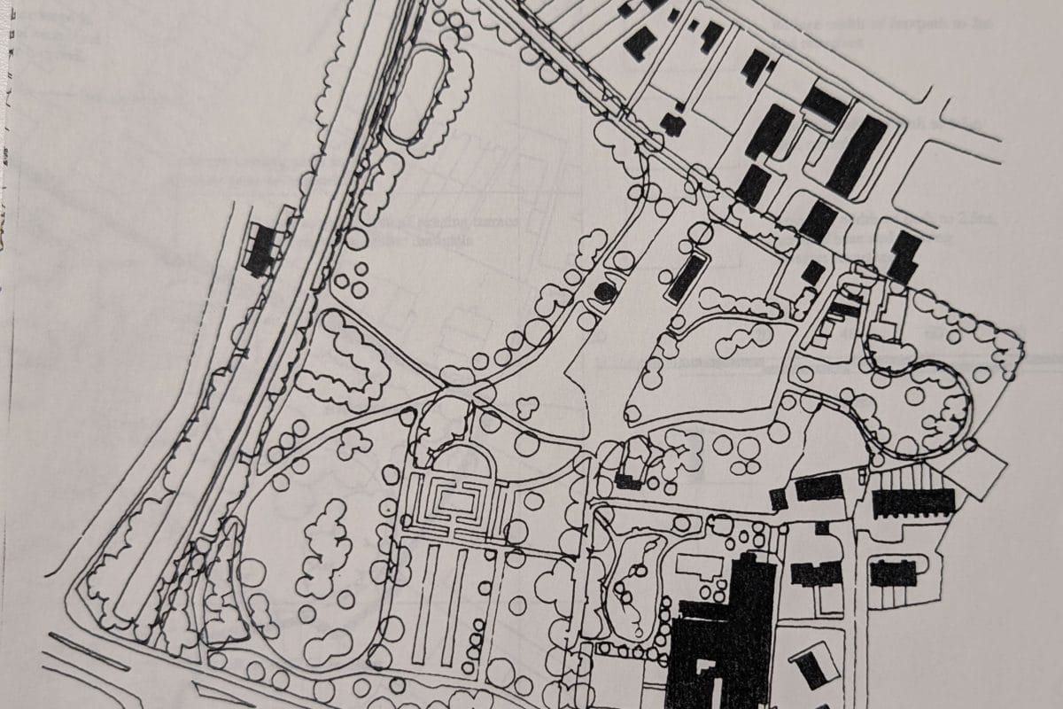 Recent areal map of the Horniman site