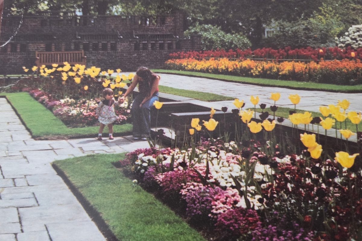Sunken Gardens in the 1980s.
