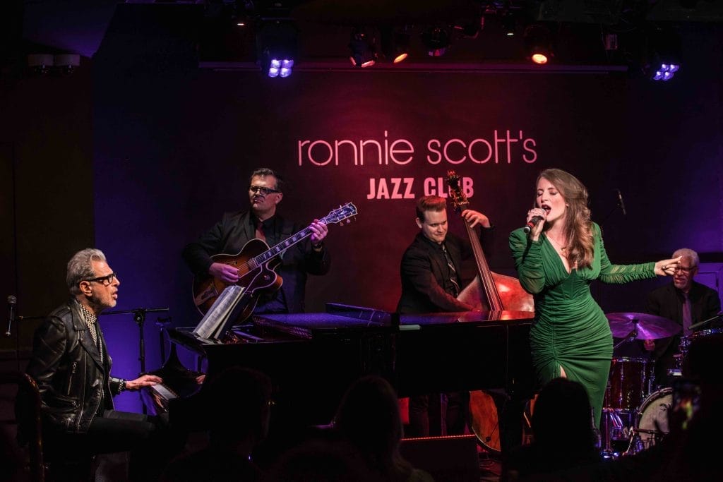 Emma Smith performs with Jeff Goldblum